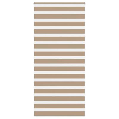 vidaXL Zebrová roleta pieskovo hnedá 95x230 cm šírka látky 90,9 cm polyester