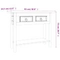 vidaXL Konzolový stolík Mexická borovica Corona Range 93x34,5x73 cm