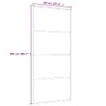 vidaXL Posuvné dvere nepriehľadné ESG sklo a hliník 90x205 cm biele