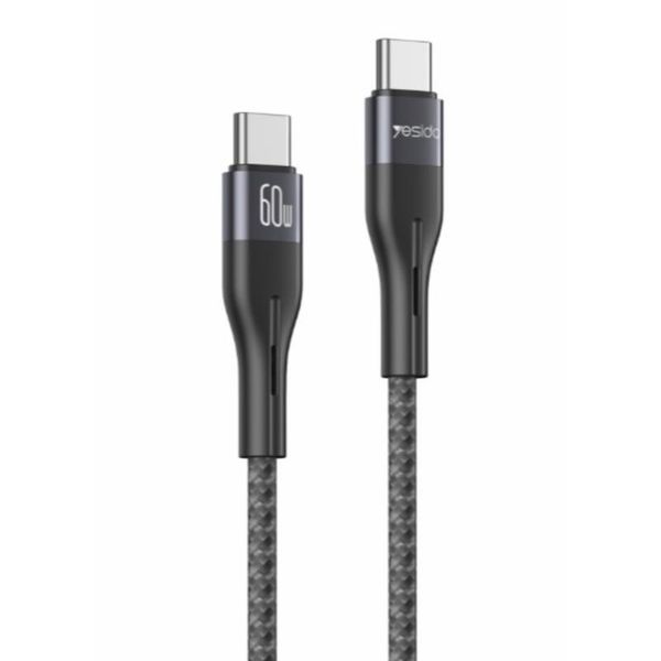 Yesido kábel CA156 pd 60W type-c/type-c 1M 3A čierny