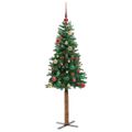 vidaXL Úzky vianočný stromček Zelená 150 cm