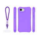 Puzdro Safepop s popruhom pre iPhone 16e / 17e fialové