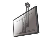 Držiak - plný pohyb - pre plochý panel - strieborná - veľkosť obrazovky: 37"-75" - stropná montáž