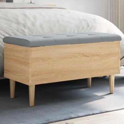 vidaXL Úložná lavička dub sonoma 82x42x46 cm kompozitné drevo