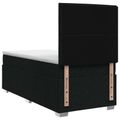 vidaXL Posteľ boxspring s matracom Čierna 80 x 200 cm Látka