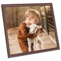 vidaXL Fotorámiky na stôl, koláž 5 ks, hnedé 30x30 cm, MDF