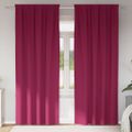 vidaXL Záclony na zatemnenie s krúžkami 2 ks Víno červené 245 x 140 cm