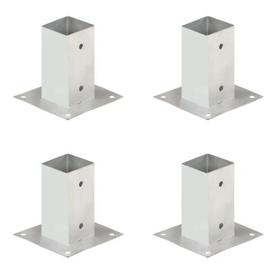 vidaXL Kotvy na stĺpiky 4 ks 71 mm galvanizovaný kov