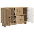vidaXL Servírovacia skriňa Dub artisan 89 x 34,5 x 60 cm