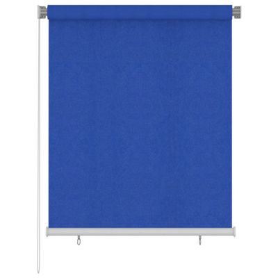 vidaXL Vonkajšia zatemňovacia roleta 120x140 cm modrá HDPE