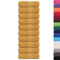 vidaXL Utierky na umývanie FROGN 10 ks zlaté 30x30 cm 360 g/m²