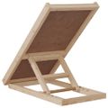 vidaXL Rampa pre psa šedá 70x35 cm jedľové masívne drevo