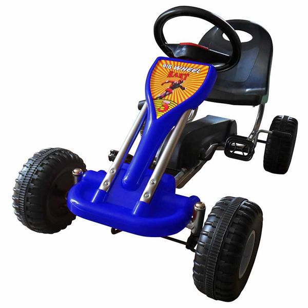 vidaXL Šľapacia motokára, modrá