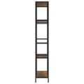 vidaXL Knižnica 80x30x180 cm oceľ a sprac. drevo