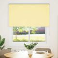 vidaXL Roleta Zatemnenie žltá 125x150 cm Šírka látky 121,6cm Polyester