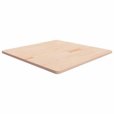 vidaXL Štvorcová stolová doska 90x90x2,5 cm neošetrený dubový masív