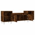 vidaXL TV skrinka dymový dub 160x35x55 cm spracované drevo