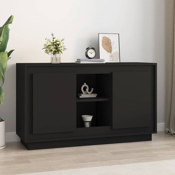 vidaXL Komoda čierna 102x35x60 cm spracované drevo