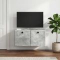 vidaXL Nástenná TV skrinka 59,5 x 31 x 30 cm Betónovo sivá