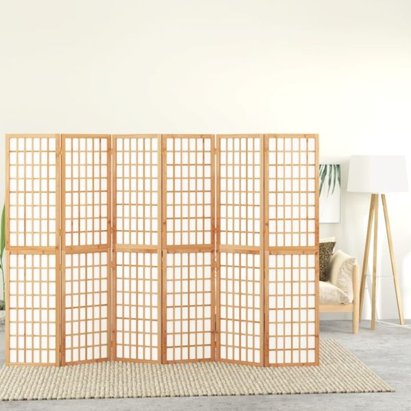 vidaXL Skladací paraván so 6 panelmi japonský štýl 240x170 cm