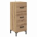 vidaXL Highboard Remeselný dub 34,5 x 34 x 180 cm Kompozitné drevo