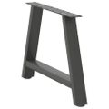 vidaXL Nohy konferenčného stolíka v tvare A, 2 ks, antracitové, 60 x (42-43) cm, oceľ