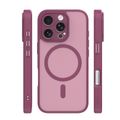 Puzdro Mag Matt pre iPhone 16 Pro 6,3" gaštanová s ochranou fotoaparátu