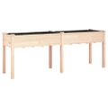 vidaXL Kvetináč s vložkou 203x53x76 cm jedľový masív