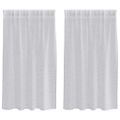 vidaXL Voile záclona 2 ks Svetlosivá 140 x 140 cm Polyester