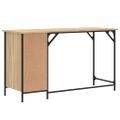 vidaXL Stôl dub sonoma 131x48x75 cm kompozitné drevo
