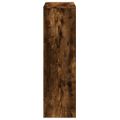 vidaXL Knižnica 3-poschodová dymový dub 99x29x99 cm kompozitné drevo