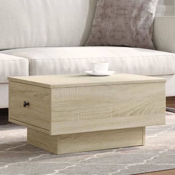 vidaXL Konferenčný stolík, dub sonoma 60x45x31 cm, kompozitné drevo