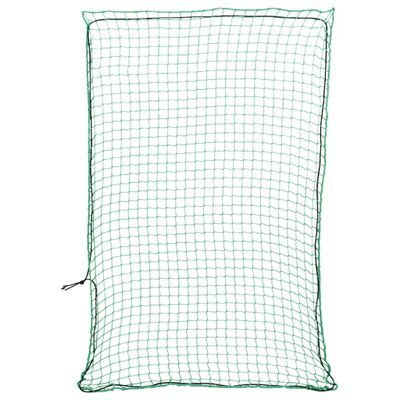vidaXL Sieť na prívesný vozík s elastickým lanom, zelená 5x3,5 m, PP