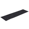 vidaXL Schodové rohože, samolepiace, 15 ks, 76x20 cm, tmavosivé, obdĺžnikové