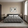 vidaXL Prikrývka na celý rok 200 x 220 cm 4 ročné obdobia Svetlosivá