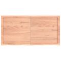 vidaXL Stolová doska bledohnedá 120x60x(2-4) cm ošetrený masívny dub