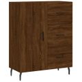 vidaXL Vysoká skrinka hnedý dub 69,5x34x180 cm spracované drevo