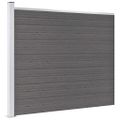 vidaXL Plotový panel WPC 175x146 cm sivý