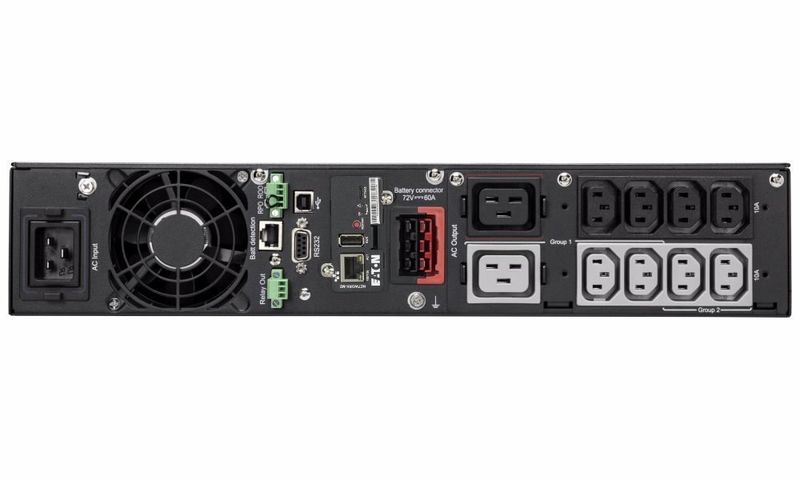 EATON UPS 5PX 3000i RT2U Netpack G2, 3000VA, 1/1 fáze, NMC karta Záložní zdroj, 1/1 fáze, 3000VA, 3000W, rack/tower, 2U, 8x IEC C13, 2x IEC C19, 1x IEC C20, NMC karta