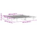 vidaXL Posteľ bez matraca voskovo hnedá 200x200 cm masívna borovica