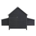 vidaXL Kurín pre hydinu, sivý 157x97x110 cm, drevo