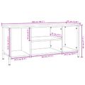 vidaXL TV skrinka 102 x 35 x 45 cm Čierny dub Kompozitné drevo
