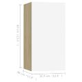 vidaXL TV skrinky 4 ks biele a dub sonoma 30,5x30x60 cm drevotrieska