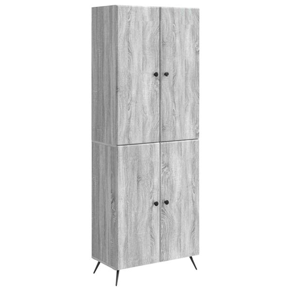 vidaXL Sada skríň 2 pcs Sivý Sonoma Kompozitné drevo
