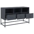 vidaXL TV skrinka antracitová 100,5x39x60,5 cm oceľ