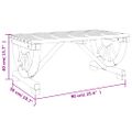 vidaXL Záhradný konferenčný stolík 90x50x40 cm jedľový masív