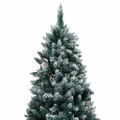 vidaXL Umelý vianočný stromček Zelená 180 cm PVC a Oceľ a Plast