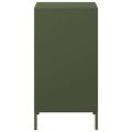 vidaXL Komoda olivovozelená 35x39x73,5 cm oceľ valcovaná za studena