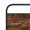 vidaXL Posteľný rám bez matraca 80x200 cm dymový dub kompozitné drevo