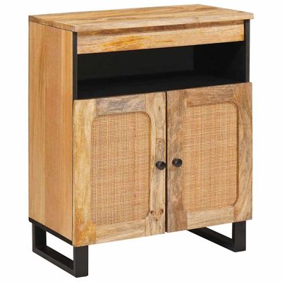 vidaXL Servírovacia skriňa Hnedá 60 x 33 x 75 cm Masívne mango drevo